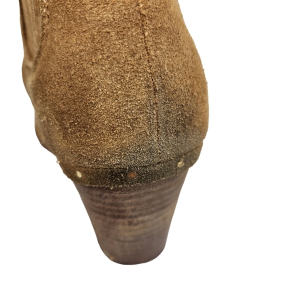 Steve Madden Camel Suede Leather Ankle Boots Women's Size 9 - Picture 10 of 11